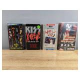 4 KISS VHS Concert/Interview Specials