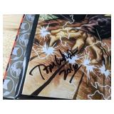 Rare IDW Limited Comicfolio KISS: Solo 4 The Catman Comic Book Autographed by Chris Ryall & Tom Waltz Exclusive Lithograph