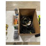 TRAILER PLUGS, ROLLS OF HEAT SHRINK, ELECTRICAL CONDUIT, & HAR OF PUSHIN CONNECTORS