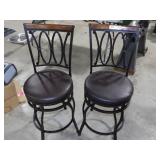 2- DINING ROOM STOOLS SEAT HEIGHT OF 24"