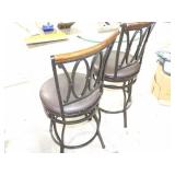 2- DINING ROOM STOOLS SEAT HEIGHT OF 24"