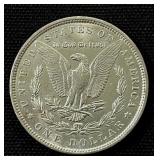 1890-P Morgan Silver Dollar AU-EF