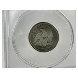 1853-O ANACS Seated Liberty Silver Quarter w/ Arrows & Rays