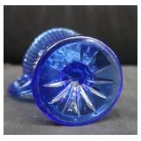 VINTAGE COBALT BLUE HANDBLOWN GLASS ART AND MORE