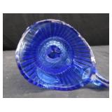 VINTAGE COBALT BLUE HANDBLOWN GLASS ART AND MORE