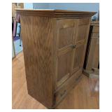 Large Oak Entertainment Cabinet