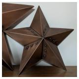 Decorative Bronze Metal Wall Stars