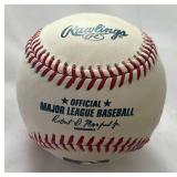 Eddie Rosario Signed Rawlings OMLB Manfred Baseball - Minnesota Twins