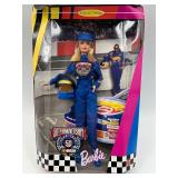 Collection of Vintage Barbie Dolls: Olympic Gymnast, NASCAR, Ice Capades and Olympic Skater