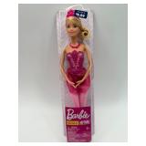 Collection of 4 Barbie and Ken Dolls: Rainbow Prince, Fountain Mermaid Barbie, Butterfly Art Ken, and Ballerina Barbie