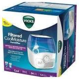 Vicks Filtered Cool Moisture Humidifier - White - 1.1 Gallon