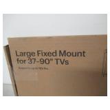 Large Fixed TV Wall Mount for Most 37–90" TVs - Black