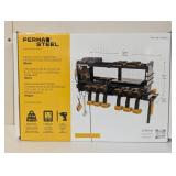 Permasteel 24.6" 6-Bay Heavy Duty Wall Mounted Power Tool Organizer