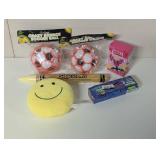 6 Piece Toy Set - Pineapple Bubbles/Crazy Balls/Brick Set/Pillow