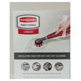 Rubbermaid Power Scrubber Battery Operated 5 Piece Kit