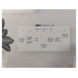 Wholesale U Brands Acrylic Weekly Dry Erase Board, 7.5” x 16”