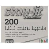 SYLVANIA Stay Lit Platinum Strings Christmas Lights - Color Action Mini Lights - 1 Strings, 200 Lights Per String