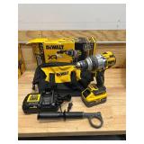 DEWALT DCD1007WW1 20V XR Lithium-Ion Cordless Hammer Drill Kit with 8.0 Ah Battery, Charger and Kit Bag - D299