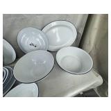 Metal Plate and Bowl Set