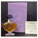 Vintage Shalimar Parfum in Baccarat Crystal Collection Bottle -30ml