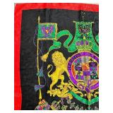 Vintage Hermes Paris Silk Scarf with Lion Crest - 34"