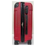 Fire Engine Red Hard Sided Roller Suitcase