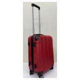 Fire Engine Red Hard Sided Roller Suitcase