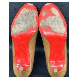 Christian Louboutin Beige Leather Pumps - Size 38 1/2