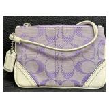 Cute Coach Purple Wristlet