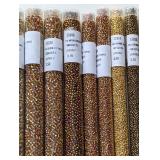 Variety Gold Tone Seed Bead Packs