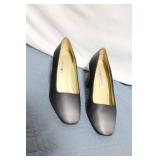 Ann Marino Black Leather Heels - Size 8.5M