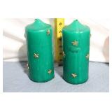 Set of 12 Decorative Scented Pillar Candles