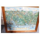 Vintage Map Print of Florida