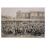 Framed Vintage Panoramic Photograph of Nativex School, 1923