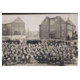 Framed Vintage Panoramic Photograph of Nativex School, 1923