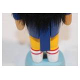 Vintage Wooden Nutcracker in Football Player Design