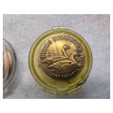 Avon Majestic Eagle Belt Buckle and Ducks Unlimited Sponsor Coins