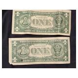 Lot of 9 Series 1957 US Silver Certificates - $1 Bills