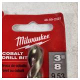 Lot Of Five Milwaukee Cobalt Drill Bits 48-89-2321 New And Open Packages