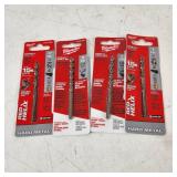 Lot Of Five Miscellaneous Milwaukee Drill Brits New One Open Package