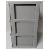 3 Drawer Wide Tower Light Gray - Brightroom™