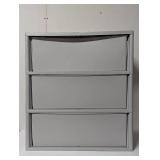 3 Drawer Wide Tower Light Gray - Brightroom™