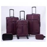 Skyline Softside Checked Spinner 5pc Luggage Set