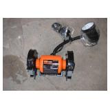 WEN BG4276 2.1-Amp 6-Inch Single Speed Bench Grinder with Flexible Work Light