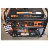 WEN DF1100T 11,000-Watt 120V/240V Dual Fuel Portable Generator with Wheel Kit and Electric Start