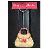 St. Nicholas Square Photo Holder Set of 3 with Purse Design