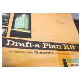 Vintage Draft-a-Plan Electric Drafting Kit with Portfolio