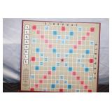 Vintage Scrabble Board Game Set with Tiles and Instructions