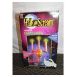 HallowScream Haunted Candelabra with Flickering Flames