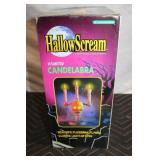 HallowScream Haunted Candelabra with Flickering Flames